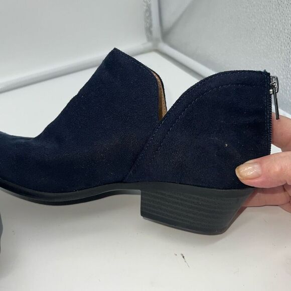 MVE‎ Blue Faux Suede Ankle Boots - Picture 5 of 7